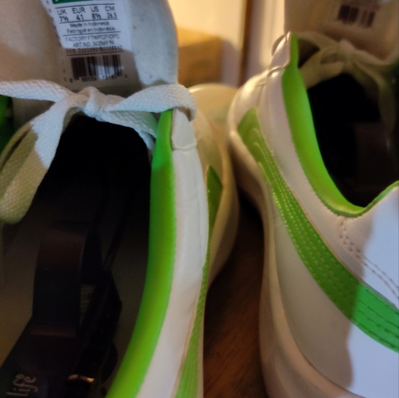Puma GV Special Mens sz 8.5 Wht/Lime Green - Picture 5 of 6
